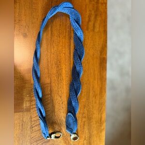 Braided Deep Water Leather Handbag Strap